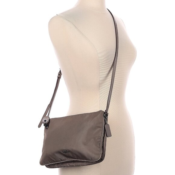 Coach Handbags - Coach Factory Gray Crossbody Bag